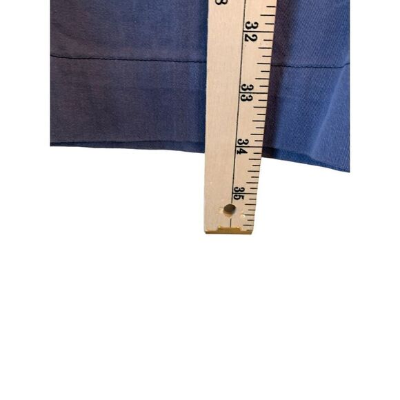 Lands End Cropped Pants Blue Size 14 - Mid Rise-Wide Leg - Picture 3 of 4